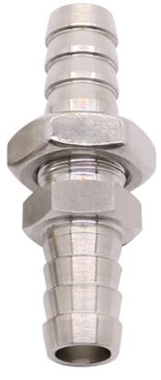 BYLSAGWHT 304 Stainless Steel Barb Bulkhead Fitting 3/4/6/8/10/12/14/16/19/20/25/32mm SS304 Equal Reducer Hose Tail Connector Water Gas(19-19mm)