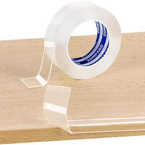 ZOMPAGO Kantenschutz Baby, selbstklebend, transparent, 1Rollen, 3m x 4cm | Eckenschutz Baby für Tisch, Möbel und Wände, weiches Acryl-Kantenschutzband gegen scharfe Kanten, 1 mm dick, rückstandsfrei