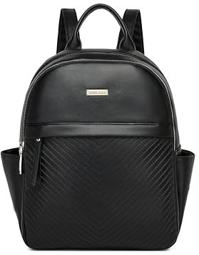 Miss Lulu Stylish PU Leather Women's Fashion Backpack, Waterproof Women's Backpack Bag for Work, Study, Travel and Shopping