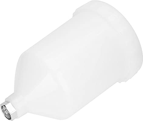 Tbest Tasse pour HVLP, Pistolets de Pulvérisation, Gobelets de Peinture en Plastique, Pot de 600ml et 600ml, Connecteur de Pulvérisateurs Filetés en Acier Inoxydable, Accessoires