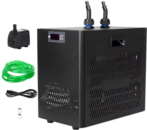 Aquarium Water Chiller Cooler for Hydroponics with Compressor Refrigeration Special Quiet Design for Fresh&Salts or Hydroponic,300L