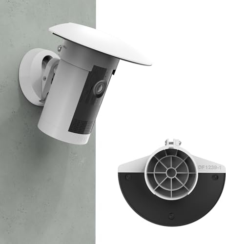 TIUIHU Kamera Regenschutz für Rin g Außenkamera Plus Akku (Outdoor Camera Plus neueste Generation), Außenkamera Schutzhülle, Abdeckung Sonnenschutz Kamera Zubehör, Weiß