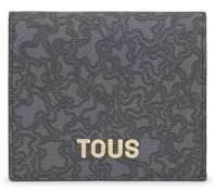 Tous XS Wallet, KAOS Mini Lines Dark Grey, Women's Travel Accessory