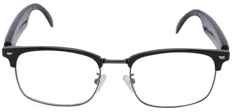 XUMIUZIY Smart Glasses, HD Blue Light Blocking 5.3 Wireless Music Glasses with Touch Control and HiFi Mic, for Men Women Working Driving