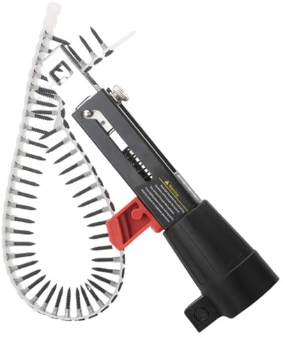 Collated Screw Gun, Drywalls Screw Gun Attachment, Automatic Collated Electric Drill Nail Tightening Equipment Woodworking Tool for DIY Enthusiasts, Sheetrock
