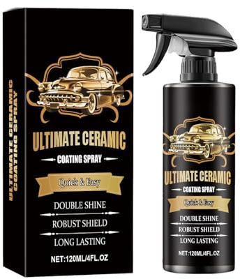 KOAHDE Spray de Revestimiento Cerámica para Coche,Recubrimiento Cerámico Para Vehículos,Pinturas Para Autos Camiones,120ML,Cera de la Pintura del Automóvil,Antiincrustante y Brillante