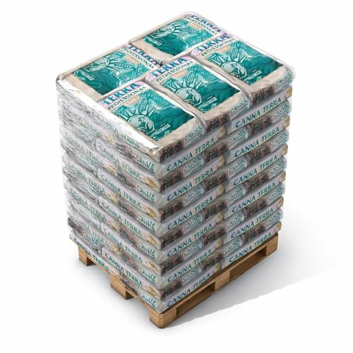 Weedness Canna Terra Professionell 50 Liter Palette 65 Stück - Blumenerde Grow Balkon-Pflanzen Pflanzerde Gartenerde Tomatenerde