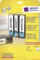 Avery Zweckform L4707-20 Premium Design 2in1 Ordner-Etiketten, blickdicht, 288 x 38 mm, 20 Blatt/80 Etiketten, weiß, blau