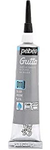 Pebeo 20 ml Setasilk Silk Painting Water Based Gutta Tube, Silver