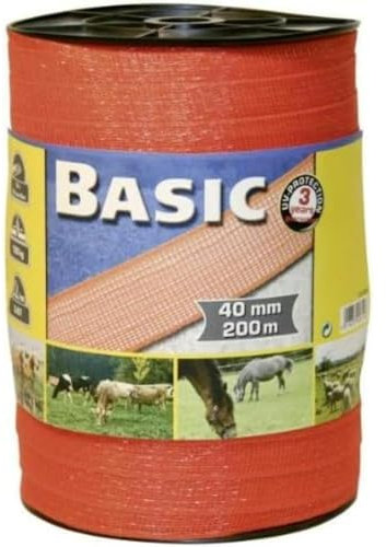 FETTUCCIA ELETTRICA H 40 mm - 12 fili - mt. 200 aranc.