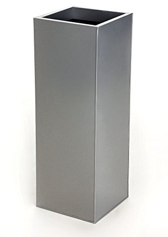 VIVANNO Bac à Fleurs Simple en Zinc Block 80 cm, argenté INCL. système d'arrosage
