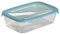 Curver 180690 Fresh'N Go Frischhaltedose, dicht verschließbar, rechteckig, Polypropylen, transparent/blau, Polypropylen, transparent/blau, (2L) FR