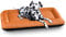 Knuffelwuff Wasserfestes In und Outdoor Hundebett Lucky Color Edition aus Nylongewebe XL 100 x 73cm Orange - abnehmbarer Bezug - waschbar - für große, mittelgroße und kleine Hunde
