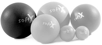 softX Ball mit Coating 21 cm Gymnastik Fitness Therapie Reha Turnen schwarz