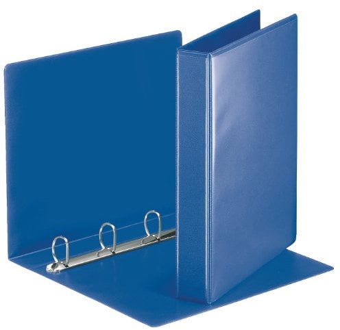 Esselte 49715 Ringbuch Präsentation, mit Taschen, A4, PP, 4 Ringe, 30 mm, blau