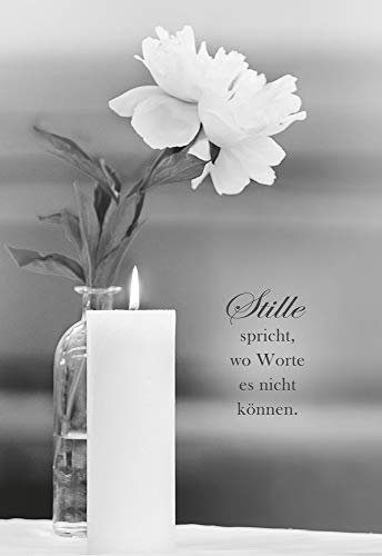 Trauerkarte mit Umschlag - Aufrichtige Anteilnahme