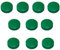 30x Grüne Magnete, Ø 15, 20, 24 mm, Haftmagnete Grün für Whiteboard, Kühlschrank, Magnettafel, Magnetset 3 verschieden Größen, Grün