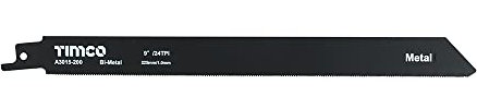 TIMCO A3015-200 Bi-Metal Sabre Blade 200mm - (Pack of 5)