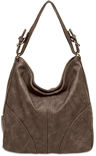 Caspar TS940 Damen Schultertasche, Farbe:taupe