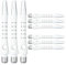 RED DRAGON DRX Coated Aluminium Short White Dart Stems (Shafts) - 2 Sets per Pack (6 Stems in total)