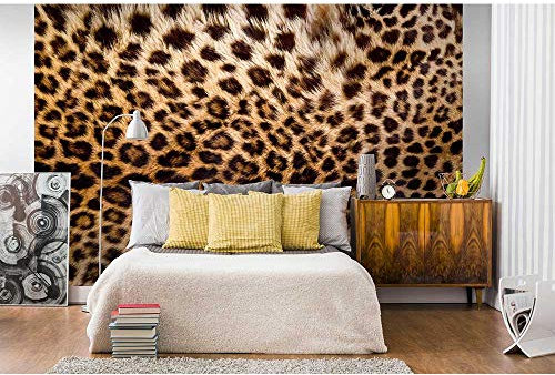 Vlies Fototapete LEOPARDENHAUT 375 x 250 cm | Vliestapete - Wandtapete inklusive Kleister | PREMIUM VLIES QUALITÄT
