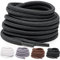 Miscly Lacci Scarpe Rotondi [3 Paia] Stringhe Scarpe Resistenti - Lacci Per Scarpe Da Ginnastica, Scarponcini E Stivali - Diametro 4 mm (137cm, Nero)