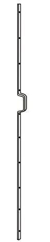 London Bar/Birmingham Bar/Door Reinforcement Anti Ram - 1981 mm - Stainless Steel - 1981x16x5mm - 30x97mm