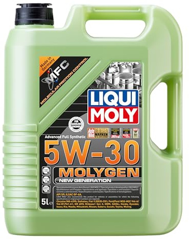 LIQUI MOLY Motoröl 5W-30 Molygen Motor Öl API SQ New Generation 5L Kompatibel mit OPEL Corsa D Schrägheck S07 INSIGNIA Caravan Mokka/Mokka X J13 Astra J Sports Tourer P10, NISSAN
