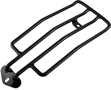 Hlyjoon Porte-bagages Support Étagère Arrière de Moto en Métal Support de Porte-Bagages de Rangement pour pour Moto XL883 1200 X48(noir)