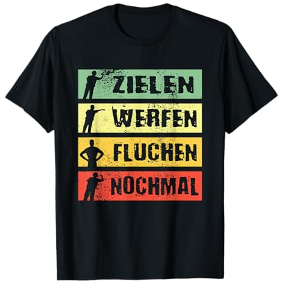 Zielen Werfen Fluchen Nochmal Dart T-Shirt