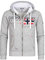 Geographical Norway Sweat à Capuche en Molleton entièrement zippé pour Homme, modèle Fespote Existe en 4 Coloris ,Gris,L