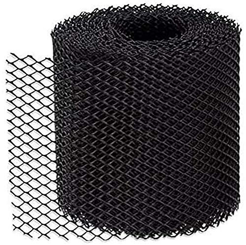 St@llion 2 Meter Black Plastic Gutter Guard Mesh Roll | Guttering Blockages Prevents Drain | Gutter Guard Mesh Cover Debris Protector | Prevent Clogging and Overflowing (Pack of 1)