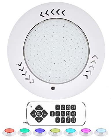 KWODE Pool Lampe LED Pool Leuchten Beckenprojektor, RGB 30W LED Poolbeleuchtung Wasserdicht IP68 Unterwasserscheinwerfer mit Fernbedienung für Pool, Party, Festival, Brunnen AC/DC 12V