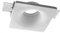 Planetitaly Porte-spot moderne plâtre encastré carré disparu lumière plafond support lampes GU10 GU5.3 12 x 12 cm inclus douille GU10 en céramique