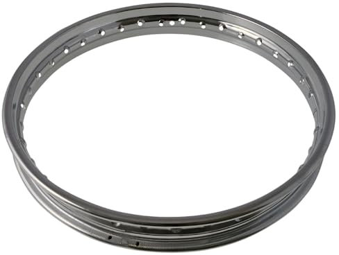 2EXTREME Felge universal 1.60-17 3.00mm in Chrom kompatibel für Motorrad, Moped, Mofa, universell