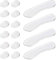 16PCS Trommel-Dämpfer-Gele, weiche Silikon-Dämpfer-Gel-Pads, transparente Trommel-Schalldämpfer, ovale und lange Streifen, Trommel-Schalldämpfer-Pads