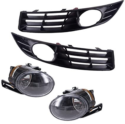 MURRAYLE Auto 4 Stück Nebelscheinwerfer-Abdeckung für vorne links rechts unten passend für VW Passat B6 3C 2006 2007 2008 2009 3C0853665A 3C0853666A