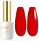 Gel Nail Polish, 1 Pcs 15ml Red Classic gel nail polish Color Soak Off Gel Polish Nail Art Manicure Salon DIY Nail Lamp Gel Nail Design Decoration at Home Holiday Gifts for Women