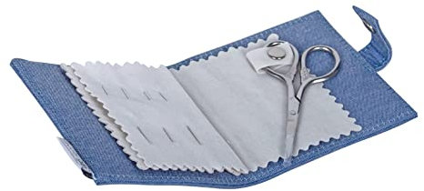 Hobby Gift Nadeletui – 5 Nähnadeln, 4 Sicherheitsnadeln, 3 Nadeln und Schere im Lieferumfang enthalten – 100% Baumwolle – Aufbewahrung für scharfe Gegenstände – 2,5 x 9,5 x 11,5 cm –