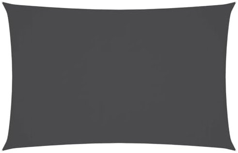 HIGSOSE Voile d'ombrage en Tissu Oxford Rectangulaire 5x8 m Anthracite Toile Ombrage Jardin Imperméable Résistant aux UV Parasol de Terrasse Plein Air Aire de Jeux Parasol de Patio Balcon