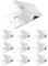 QWORK® 10X ALU Winkelverbinder 45 Grad Innenwinkel Verbinder Geeignet für aluprofil 40x40 M8 für 3D-Drucker, DIY-Projekte, CNC-Router