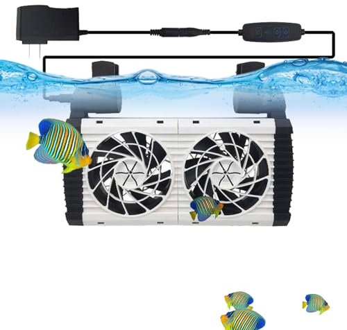 Fulenyi Ventilador de enfriamiento para pecera, Enfriador de Acuario - Enfriadores de Ventilador para peceras de Acuario | de Ventilador de enfriamiento de Tanque de Peces silencioso