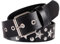 Eigso Leder Punk Star Gürtel für Frauen Männer Classic Retro Vintage Sterne Taille Harness für Frau Mann