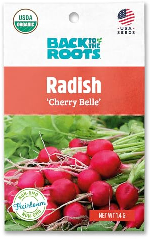 Back to The Roots 100% Organic Seed Packet - Radish 'Cherry Belle' 1.4g