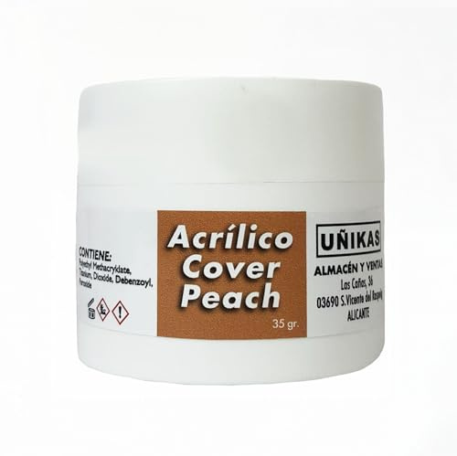 Acrylic Powder Cover Peach 35g Uñikas- Acrylic Powder - Cover Peach 35g- Powder for Acrylic Nails