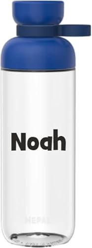 Mepal Personalisierte Trinkflasche mit Namen - Wasserflasche für Kinder und Erwachsene - Flasche für Schule & Arbeit - Stoßfest, Auslaufsicher - BPA-frei & Spülmaschinenfest - 700 ml - Vivid blue