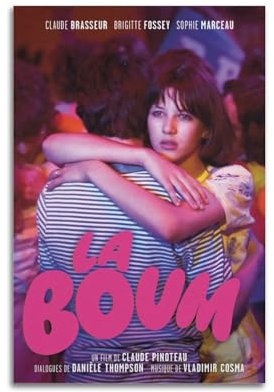 Szzmyo La Boum Filmposter, dekoratives Gemälde, moderne ästhetische Leinwand, Poster, Schlafzimmer, Kunst, Wohnzimmer, Dekoration, Poster, 30 x 45 cm, ungerahmter Stil