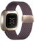 Zythtic Armband Kompatibel Mit Fitbit Versa 3/4, Sense/Sense 2 - Nylon Mit Magnetverschluss, Rauch Violett