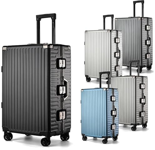 Int’x Koffer XL - Hartschalenkoffer groß mit TSA-Schloss - Leichtes Gepäck mit Vier 360°-Rollen - Beschädigungssichere - Hergestellt aus ABS - Reisekoffer - XL: 91L - Schwarz