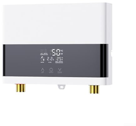 6000W Portable Tankless Hot Water Heater, Electric Shower Boiler Intelligent Temperature Control, Energy Efficient (110V 4000W)